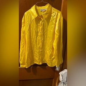 Yellow Fundamental Things blouse size 16